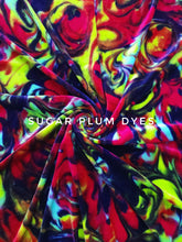 Load image into Gallery viewer, Lime, Red, Deep Purple Swirl OBV