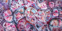Load image into Gallery viewer, Plums &amp; Earthtone geodes on Bamboo Spandex
